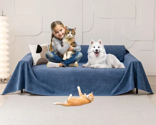 Vista 35 de Protector de muebles contra arañazos para gatos, antideslizante, impermeable, para mantener alejados a los gatos, protectores de sofá aptos