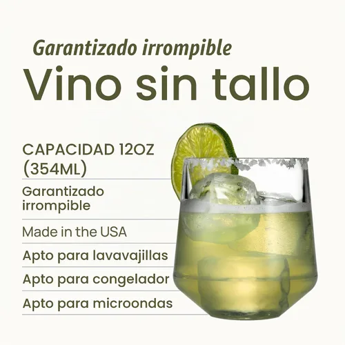 Vista 2 de Vaso de vino Drinique Ámbar