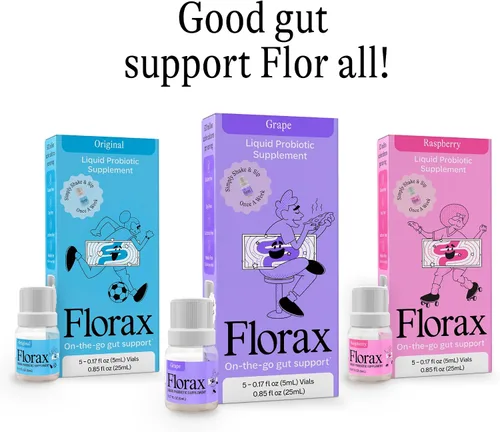 Vista 5 de Florax - Probiótico líquido - Soporte intestinal para mujeres, hombres y niños - Vegano, sin gluten, sin lactosa, sin soja y sin conservantes