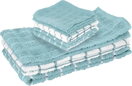 Vista 11 de Ritz Premium Toallas de Cocina de Felpa de Algodón 100% a Cuadros - Altamente Absorbentes, Súper Suaves, de Larga Duración, 25"x15", Paquete de 3