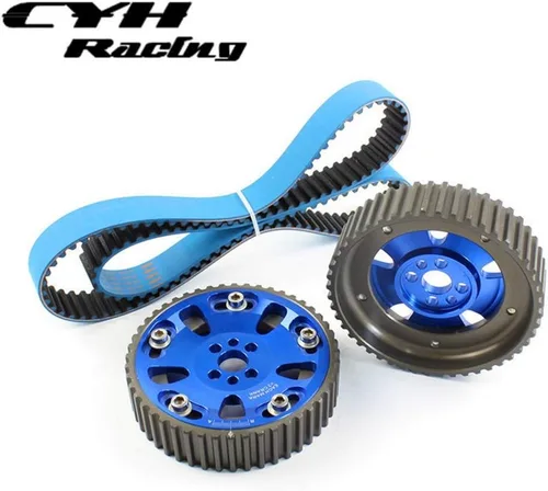Vista 3 de 2 unids ajustable leva engranaje polea+correa de distribución 141t para Skyline R32 R33 RB20 RB25DET RB26DETT RB25