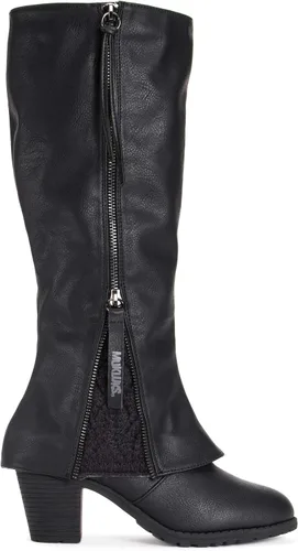 Vista 6 de MUK LUKS Botas de encaje para mujer - Gris