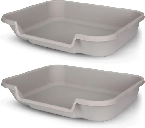 Vista 21 de KittyGoHere - Caja de arena para gatos mayores con cuchara, arena de playa
