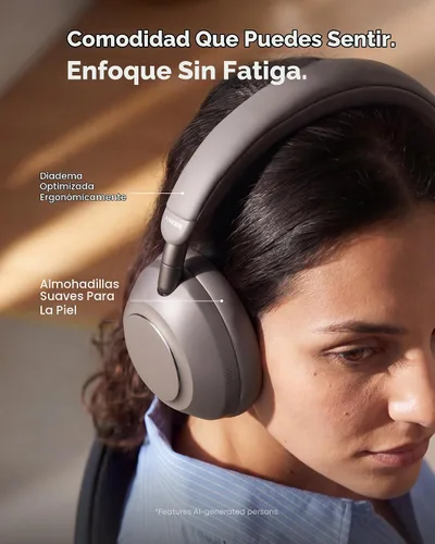 Vista 7 de Anker Soundcore Space 2 Pro ANC - Auriculares sobre la oreja Gris medianoche