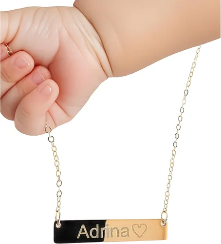 Vista 24 de Regalo personalizado Baby Name Bar opciones de joyería