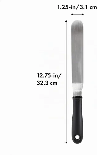Vista 2 de OXO Good Grips espátula para esparcir glaseado, Grande, Negro