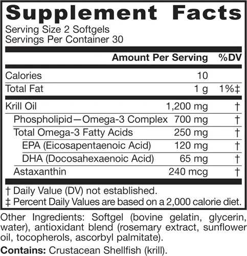 Vista 9 de Aceite de krill de Jarrow Formulas , NKO60, 1, 1