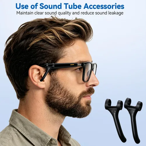 Vista 9 de Lentes inteligentes AI para hombres y mujeres – Gafas Bluetooth con traducción de 164 idiomas, lentes fotocrómicos, música y llamadas manos libres