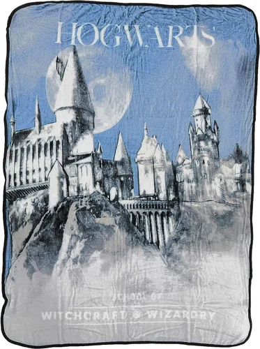 Vista 17 de Northwest Manta de micro Raschel de Harry Potter, ligera y transpirable para sofá, acogedora para todas las estaciones, 46 x 60 pulgadas, bandera