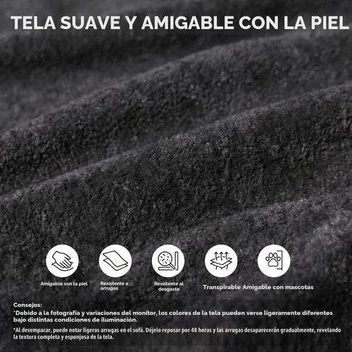 Vista 4 de Sytopia - Silla reposera con reposabrazos, sofá cama extragrande con 3 almohadas, cómodo sofá sin huesos, silla de lectura para dormir para sala