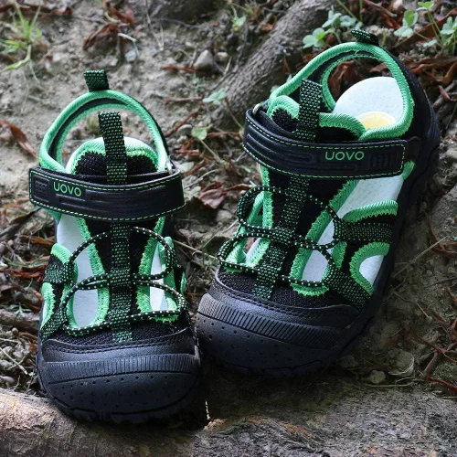 Vista 3 de Uovo - Sandalias deportivas para niños pequeños, con puntera cerrada, sandalias deportivas para senderismo al aire libre
