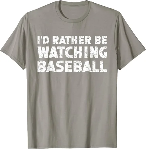 Vista 31 de Camiseta de béisbol I'd Rather Be Watching