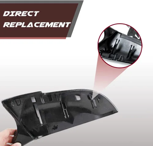 Vista 5 de Tapas de espejo de fibra de carbono para BMW F30 F20 F22 F23 F31 F32 F33 F36 F87 M2 X1 E84 puerta lateral retrovisor tapa accesorios reemplazo
