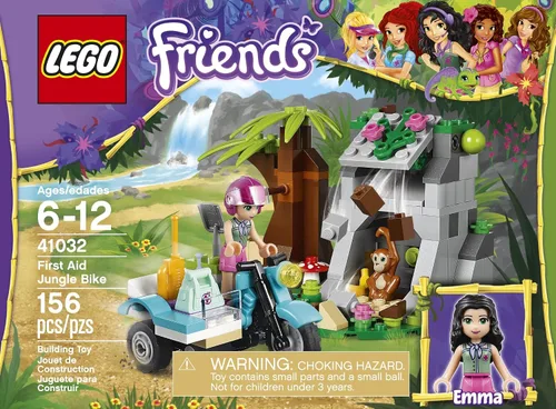 Vista 2 de LEGO Friends First Aid Jungle Bike 41032 - Juego de construcción