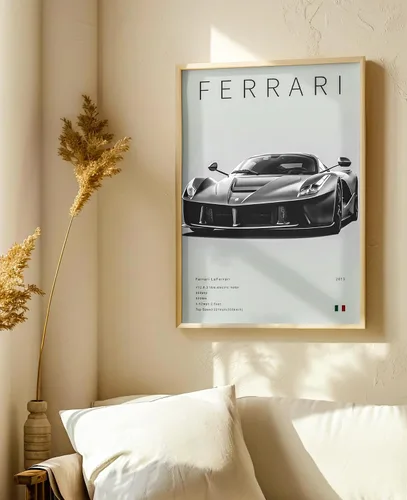 Vista 9 de dazongweihan 9 pósteres de súper auto para habitación de niños, arte de pared de automóvil de carreras para hombres y hombres, decoración de pared