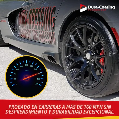 Vista 7 de DURA-COATING TECHNOLOGY, Kit de recarga de apósito para neumáticos, para neumáticos ya recubiertos con Dura-Dressing - Brillo para neumáticos