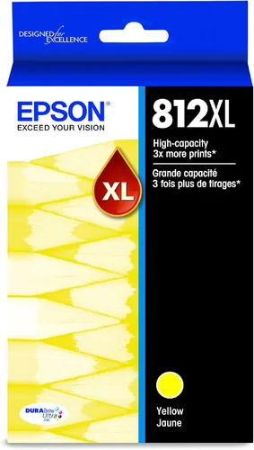 Vista 5 de Epson T812 DURABrite Ultra Ink Cartucho cian de alta capacidad (T812XL220-S) y T812 DURABrite Ultra Ink Cartucho amarillo de alta capacidad