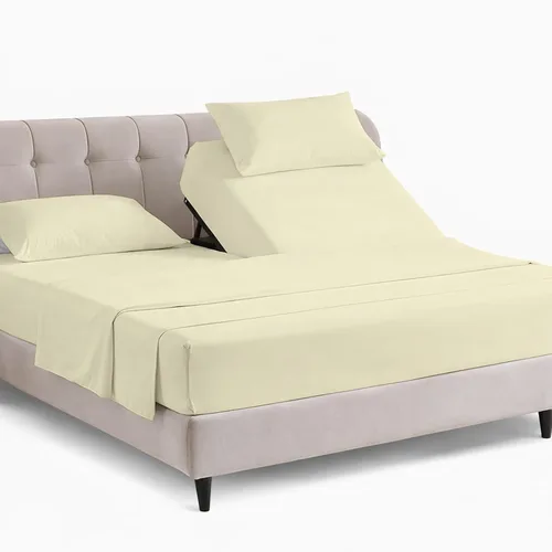 Vista 14 de KRISHNA Juego de sábanas prémium de 4 piezas de 34 pulgadas para cama ajustable con números de sueño, 100% algodón egipcio, sábana bajera ajustable