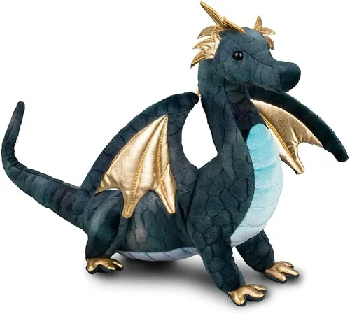 Vista 6 de Douglas Aragon Dragón Azul Peluche Figura