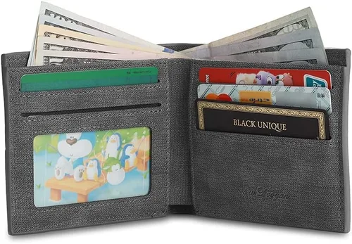 Vista 4 de lagofit Carteras con fotos personalizadas para hombres, billetera personalizada con imagen, regalos personalizados para hombres, novios, padres