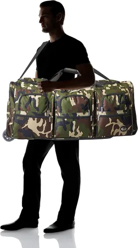 Vista 10 de Rockland Equipaje bolsa de viaje con ruedas 101.6cm, Camuflaje), PRD340-CAMO