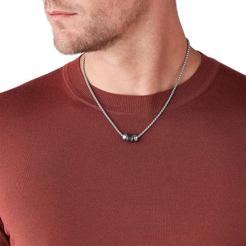 Vista 3 de Fossil Collar de acero inoxidable para hombre