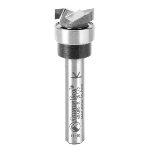 Vista 51 de Amana Tool 45487 - Broca de carburo con punta de carburo, 45487, vástago de 1/2 x 1/4 pulgadas con rodamiento de bolas superior