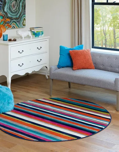 Vista 10 de Unique Loom Azalea Collection - Alfombra Glenn (Runner 2' 0" x 6' 0", amarillo/beige)
