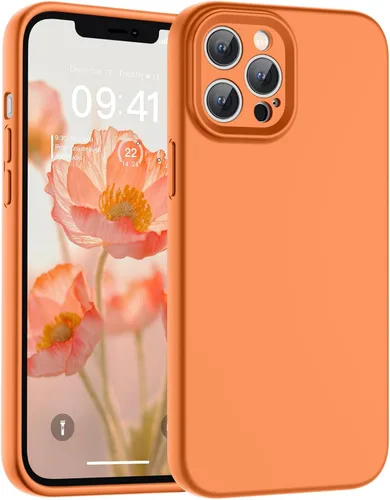 Vista 197 de SUPFINE - Funda diseñada para iPhone 12, silicona líquida premium con [forro de microfibra suave antiarañazos][protección de cámara mejorada], funda