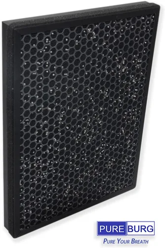 Vista 3 de PUREBURG XD6231 Juego de filtros de repuesto compatibles con Rowenta PU3030 PU3040 PU30808 Purificador de aire GENIUS PURE, 1 paquete de carbón