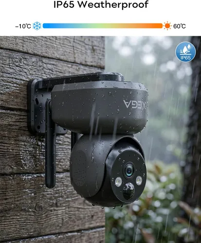 Vista 9 de Xega Cámara de seguridad celular 4G inalámbrica para interiores, PTZ 2K sin cámara WiFi para el hogar, RV/viaje/mascota/bebé con aplicación