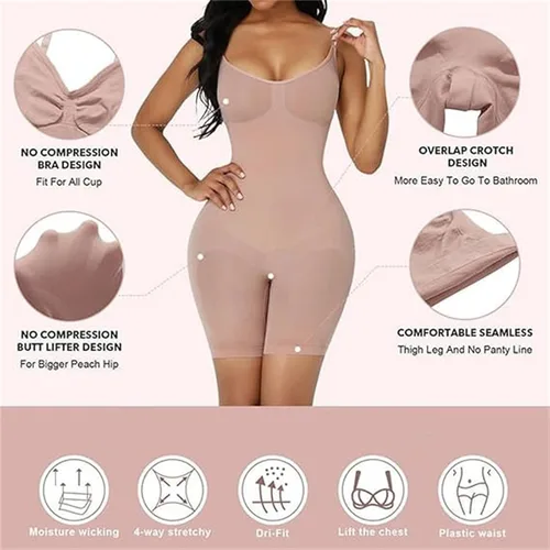Vista 4 de Sujetadores de nube suavizantes sin costuras, body completo de nube, sujetadores de nube, suave y sin costuras, body completo para mujer