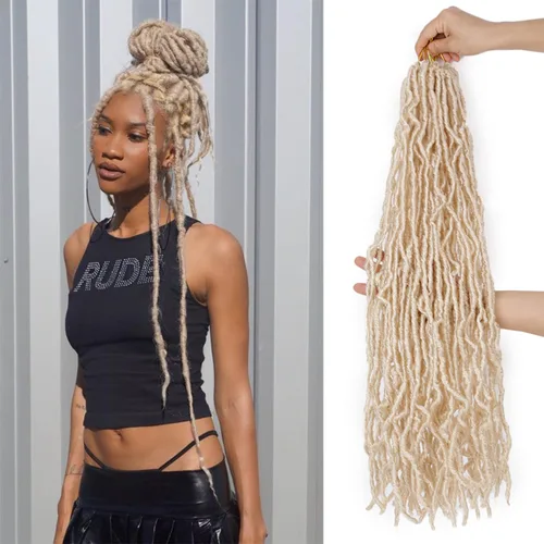 Vista 20 de Extensiones de cabello de ganchillo de 12 pulgadas de pelo sintético de ganchillo 1B, extensiones de cabello de ganchillo suaves