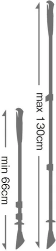 Vista 3 de LEKI Traveller Alu Aluminum Adjustable Lightweight Trekking Poles for Hiking & Nordic Walking