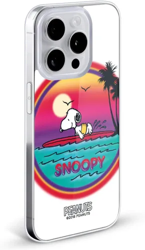 Vista 2 de Head Case Designs Funda de gel con licencia oficial de Peanuts Beach Surf Snoopy Boardwalk Airbrush [protección de grado militar] compatible