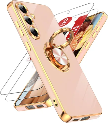 Vista 150 de LeYi Funda para iPhone XR: con Protector de Pantalla de Vidrio Templado [Paquete de 2] Soporte de Anillo Giratorio de 360°, Soporte Magnético