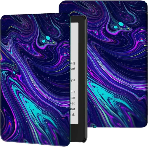 Vista 16 de Rossy Funda para Kindle de 10ª generación 2019, delgada, de piel sintética, ajustable, Smart Cover con encendido y apagado automático para Kindle