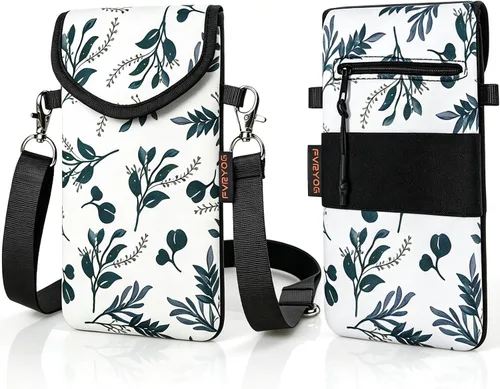 Vista 11 de Funda de neopreno para teléfono con correa cruzada y correa elástica Bear Woodland