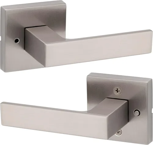 Vista 31 de Kwikset Singapore - Manija de puerta de cromo pulido (2 unidades)