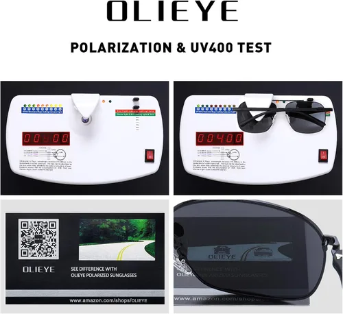 Vista 7 de Gafas de sol polarizadas para hombre de OLIEYE