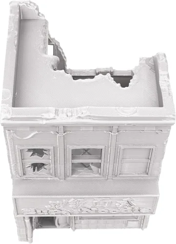Vista 4 de Tienda de fideos arruinados - Tabletop Terrain by Corvus Terrain Compatible con MCP 1.260 in