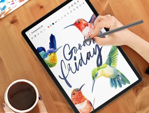 Vista 4 de Galaxy Tab S9 FE S Pen para Samsung Galaxy Tab S9 FE S9 FE Plus Stylus Pen repuesto + 5 puntas gratis para Samsung Galaxy Tab S9 FE Stylus S Pen