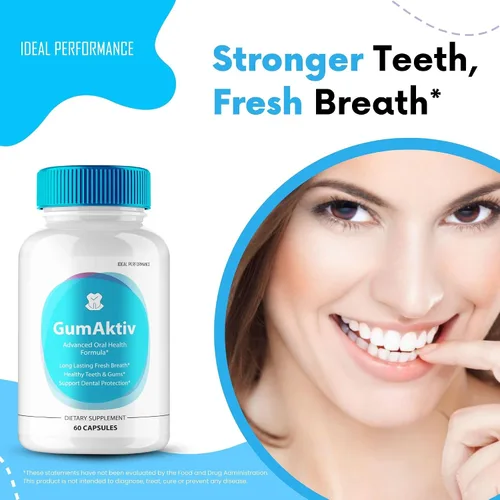 Vista 7 de GumAktiv - Cápsulas de GumAktiv para dientes y encías, píldoras de suplemento GumAktiv, máxima fuerza, fórmula avanzada de GumAktiv, apoyo natural