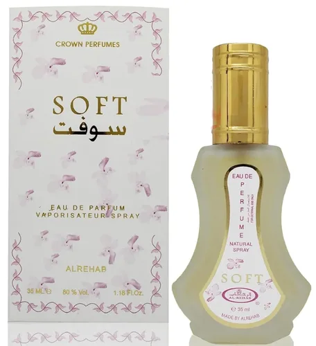 Vista 2 de Al Rehab Soft - Juego de 2 piezas para mujer (Eau De Parfum Spray de 1.18 oz + Perfume Concentrado de 0.20 Oz Rollerball)