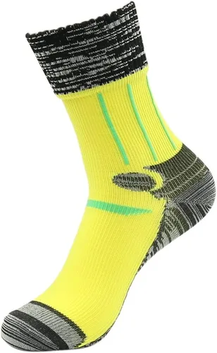 Vista 9 de Calcetines 100% impermeables y transpirables, con certificado SGS, para deportes y escalada, Amarillo, M