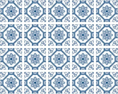 Vista 27 de Azulejos Adhesivos Despegar y Pegar Estilo Azulejo Español Portugués para Salpicadero Juego de 20 piezas (3.9_B)