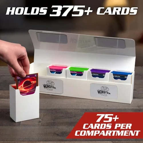 Vista 3 de The Hydra - Caja de 5 compartimentos remachados con cierre magnético – Funda para tarjeta de comercio con capacidad para cinco cubiertas – se adapta