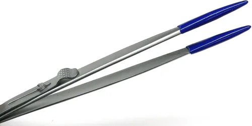 Vista 9 de Pinzas de punta de PVC con bloqueo de punta fina de goma suave con punta deslizante de 6-1/4 "Pinzas/herramienta de joyería/puntas de pinzas tienen
