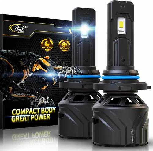 Vista 11 de Cougar Motor - Bombillas H4, 9003 luces antiniebla 6500K blancas sin polaridad para uso en carretera o todoterreno, enchufe y uso - Paquete de 2