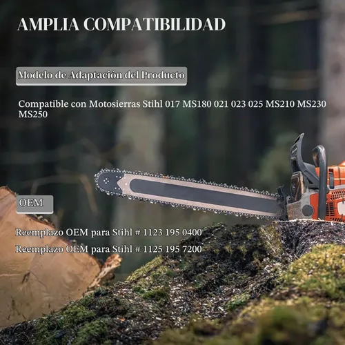 Vista 3 de Kit de polea de arranque de retroceso y trinquete para motosierra Stihl 017 MS180 021 023 025 MS210 MS230 MS250